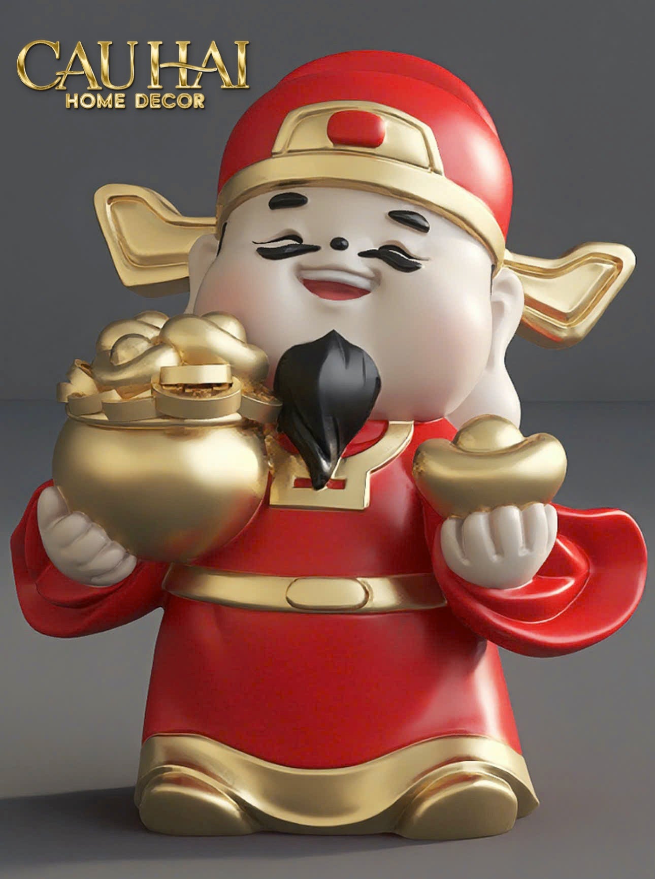 Tết Couture - Tượng Thần Tài Kim Tinh Tụ Bảo - CẬU HAI HOME DECOR