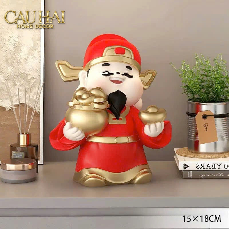 Tết Couture - Tượng Thần Tài Kim Tinh Tụ Bảo - CẬU HAI HOME DECOR