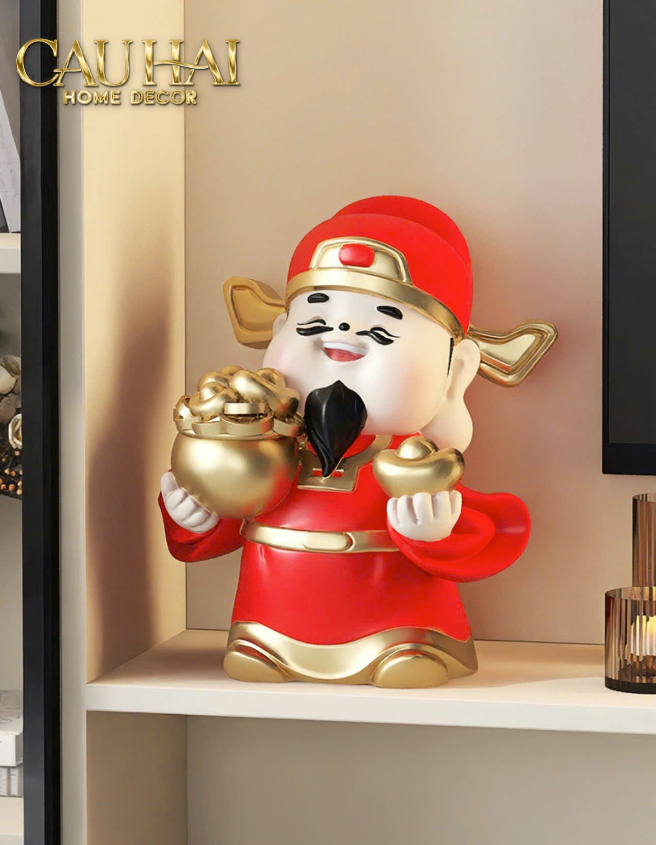 Tết Couture - Tượng Thần Tài Kim Tinh Tụ Bảo - CẬU HAI HOME DECOR