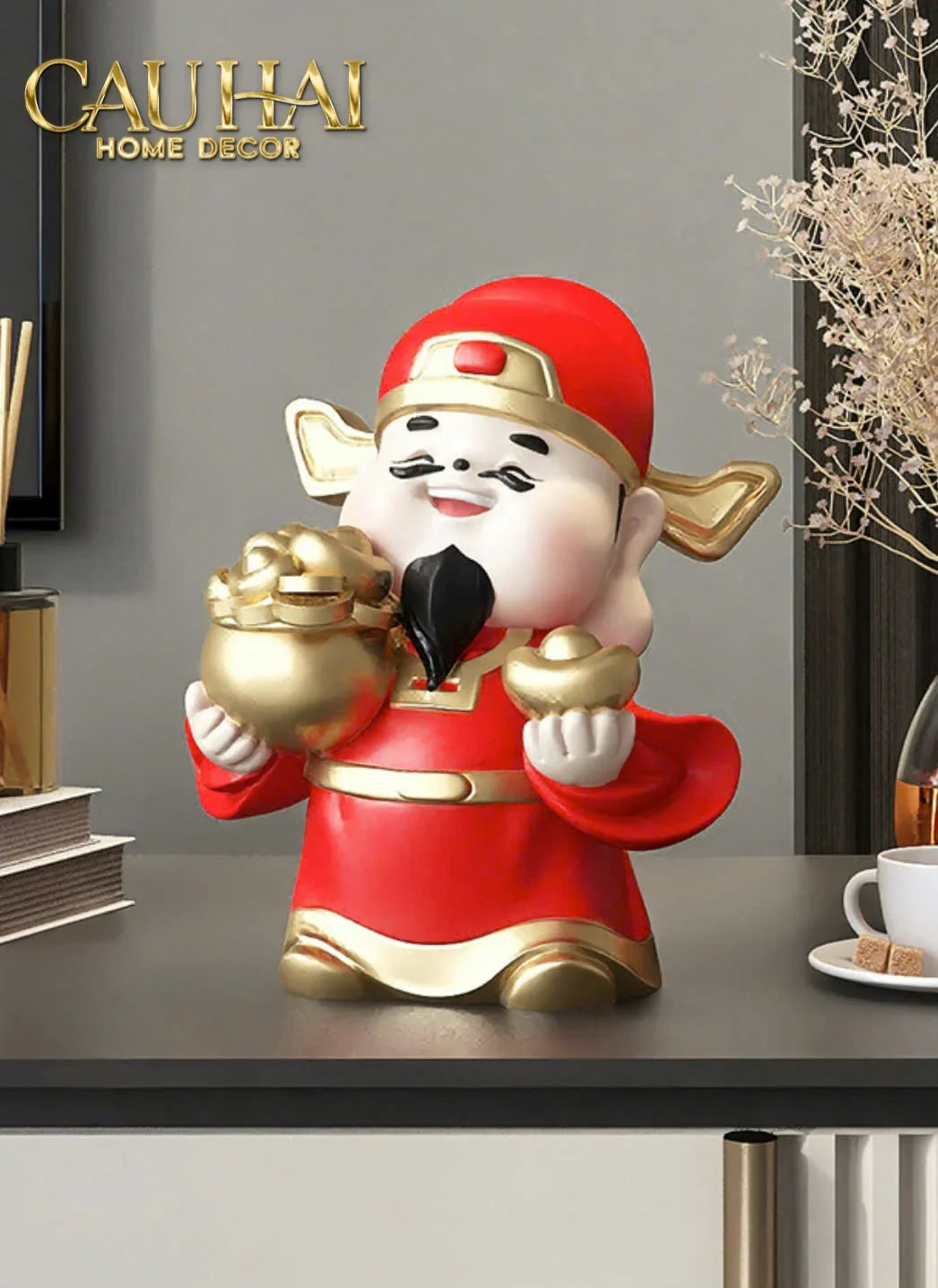 Tết Couture - Tượng Thần Tài Kim Tinh Tụ Bảo-CẬU HAI HOME DECOR