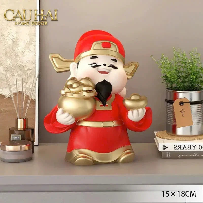 Tết Couture - Tượng Thần Tài Kim Tinh Tụ Bảo-CẬU HAI HOME DECOR