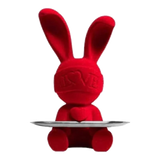 Tượng Thỏ Figurine Red Velvet Bunny Lapin Welcome Home H33-TƯỢNG TRANG TRÍ-Đối tác tại Trung Quốc theo từng đơn đặt hàng-CẬU HAI HOME DECOR