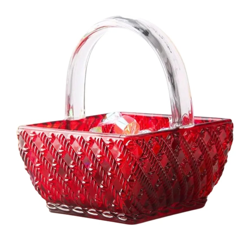 TGiỏ Kẹo Thuỷ Tinh Jelly Ruby Candy Basket-LY THỦY TINH-Đối tác tại Trung Quốc theo từng đơn đặt hàng-CẬU HAI HOME DECOR