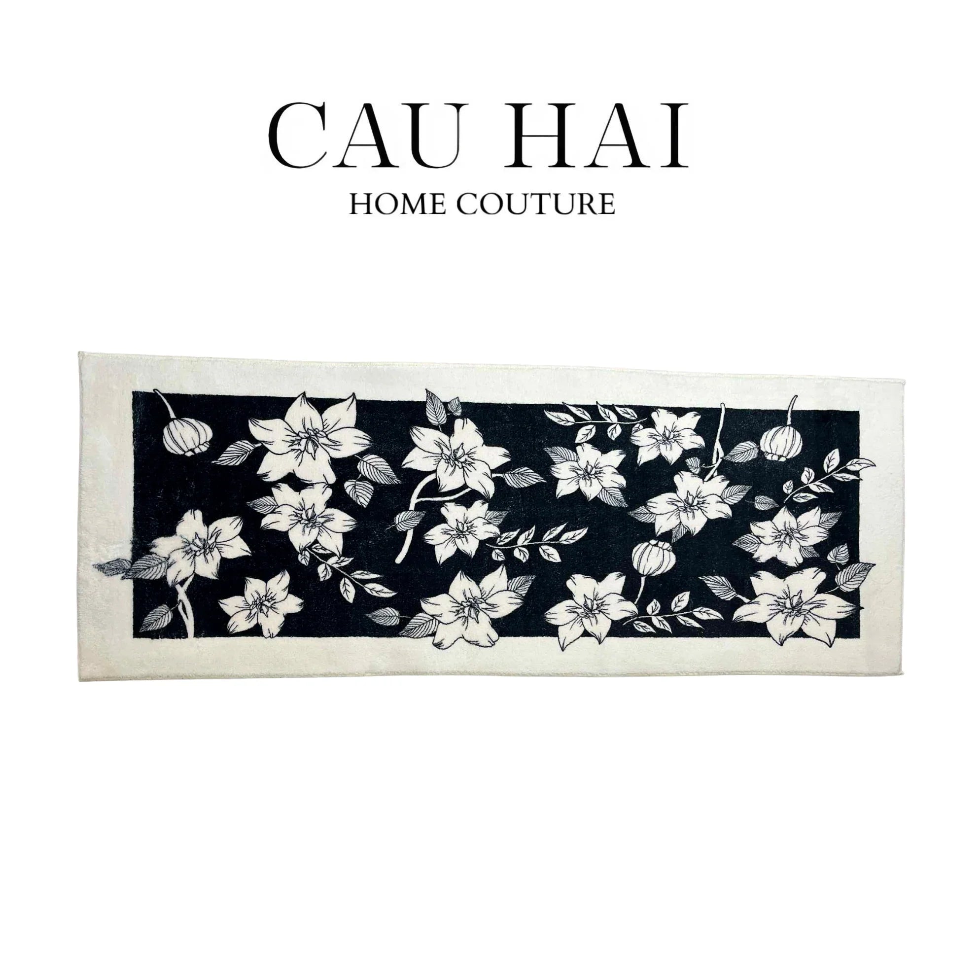 THẢM BED DỆT KIM 60X160 NOCTURNE FLORALE-CẬU HAI HOME DECOR