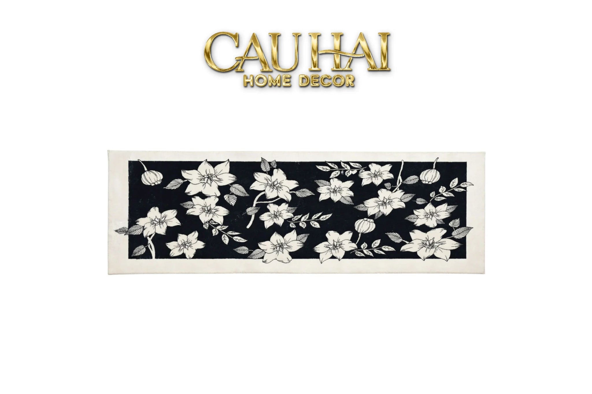 Thảm Bed Dệt Kim 60X160 Nocturne Florale-CẬU HAI HOME DECOR
