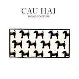 THẢM BED DỆT KIM 80X160 - NOBLE CANICHE - BED CARPET-CẬU HAI HOME DECOR