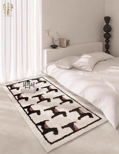 Thảm Bed Dệt Kim 80X160 - Noble Caniche - Bed Carpet-CẬU HAI HOME DECOR