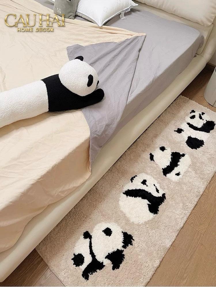 Thảm Bed Dệt Kim 80X160 - Panda Parade-CẬU HAI HOME DECOR