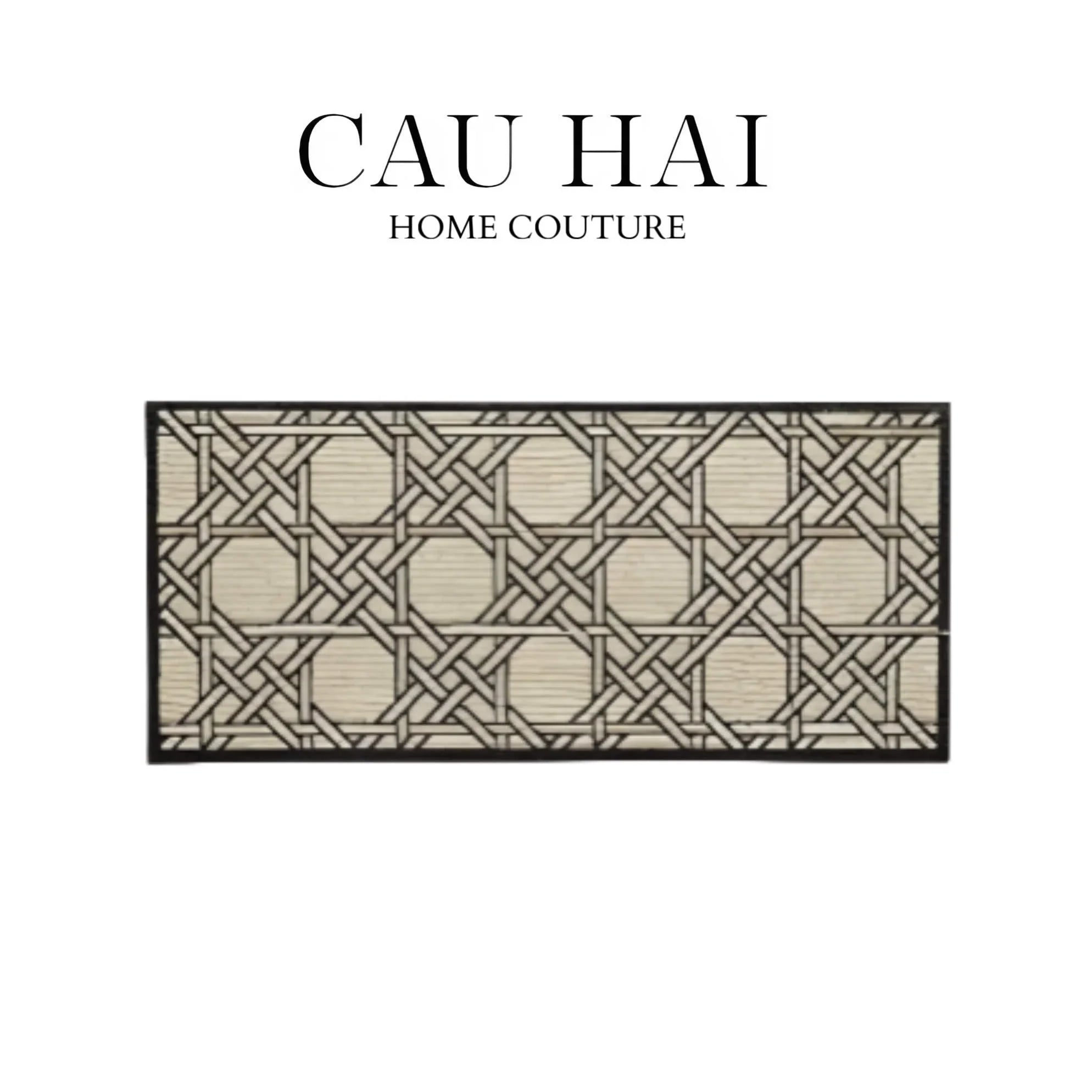 THẢM BED LEN 60x160 CANNAGE D.O IVORY-CẬU HAI HOME DECOR