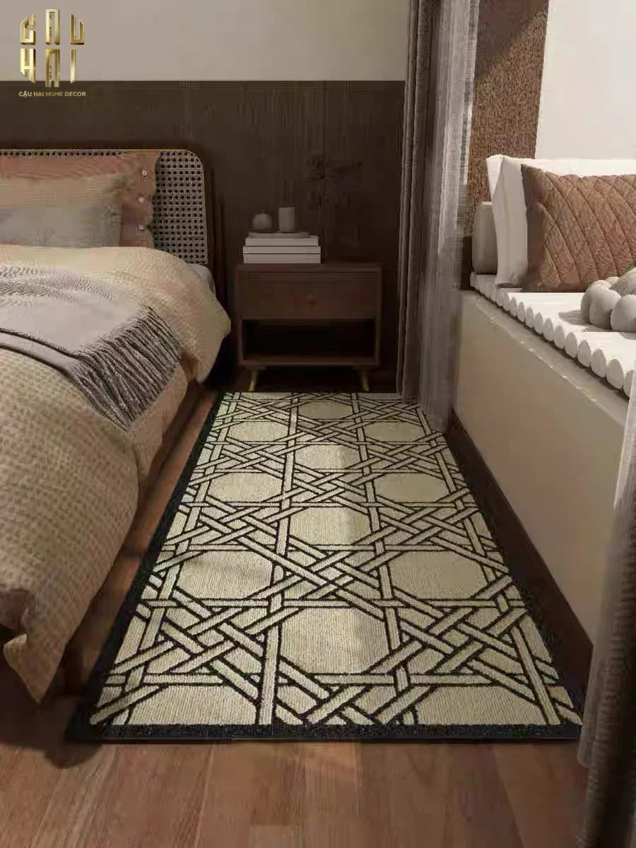 THẢM BED LEN 60x160 CANNAGE D.O IVORY-CẬU HAI HOME DECOR