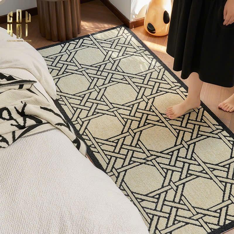 Thảm Bed Len Đan Sợi Vòng 60X160 Cannage D.O D'Ivoire-CẬU HAI HOME DECOR