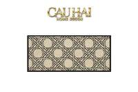 Thảm Bed Len Đan Sợi Vòng 60X160 Cannage D.O D'Ivoire-CẬU HAI HOME DECOR