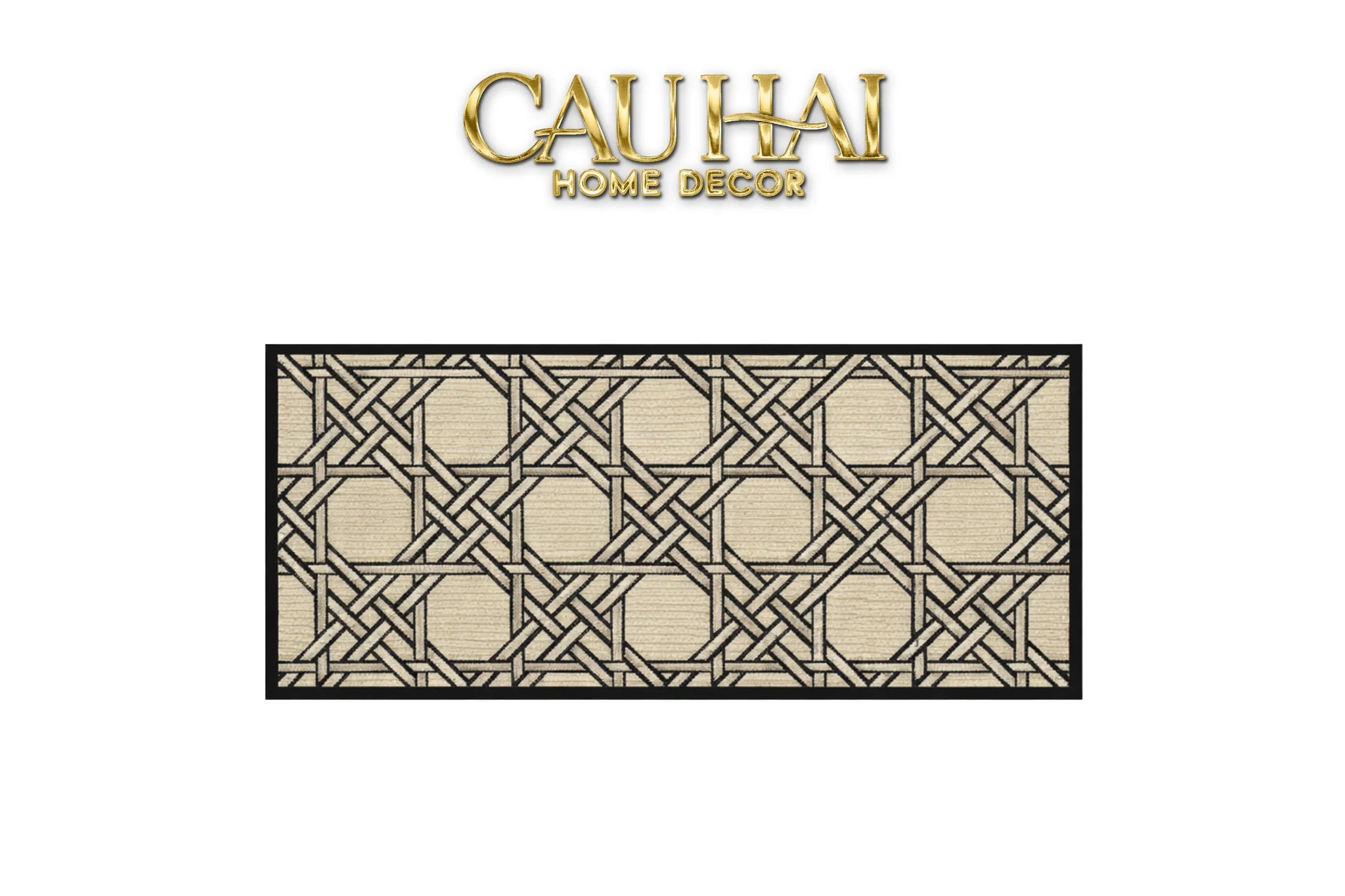Thảm Bed Len Đan Sợi Vòng 60X160 Cannage D.O D'Ivoire-CẬU HAI HOME DECOR