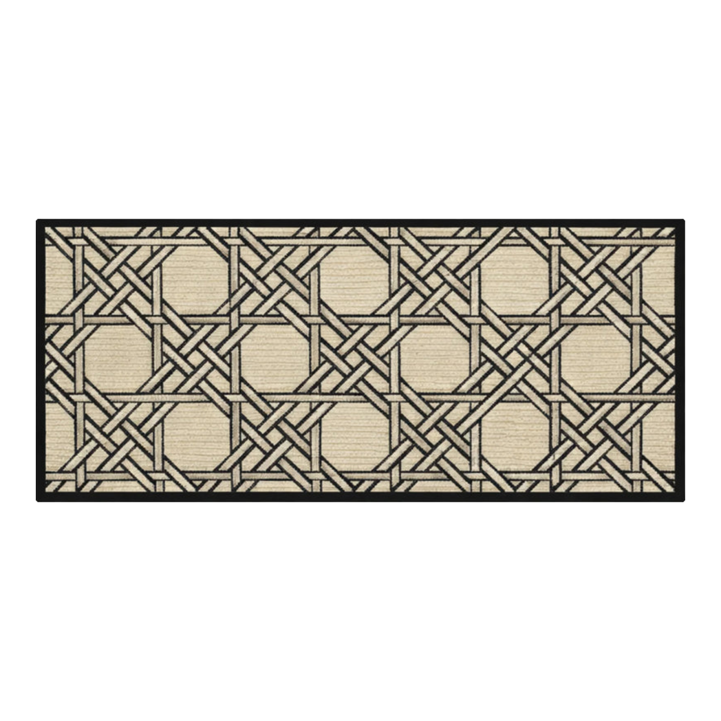 Ivory Cannage D.O Knitted Loop Wool Bed Rug 60X160