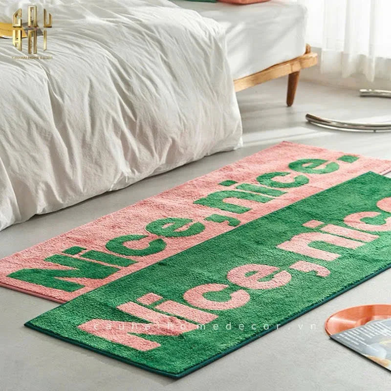 THẢM BED LÔNG DỆT 50X160 - NICE & NICE-CẬU HAI HOME DECOR