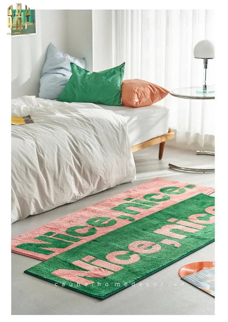 THẢM BED LÔNG DỆT 50X160 - NICE & NICE-CẬU HAI HOME DECOR