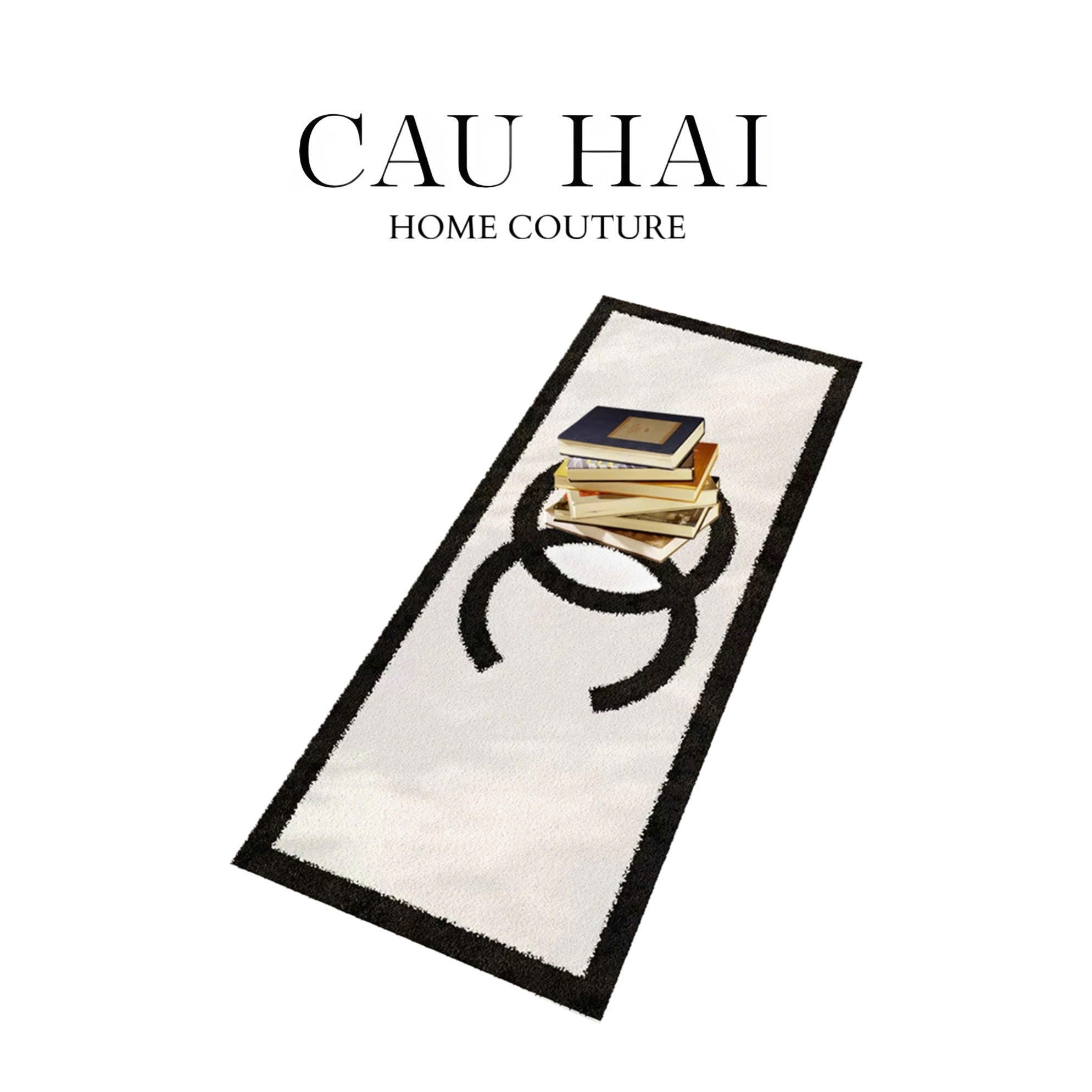 THẢM BED LÔNG DỆT 80X200 - SIGNATURE COCO - WHITE-CẬU HAI HOME DECOR