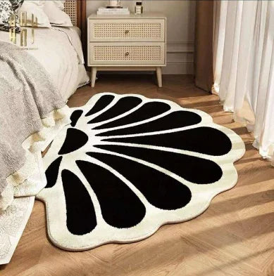 THẢM BED LÔNG DỆT SHELL BLOOM 70x110cm-CẬU HAI HOME DECOR