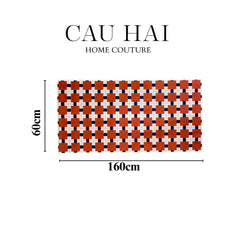 Thảm Bed Nhung Bỉ 80X160 Brun Royale Lattice-CẬU HAI HOME DECOR