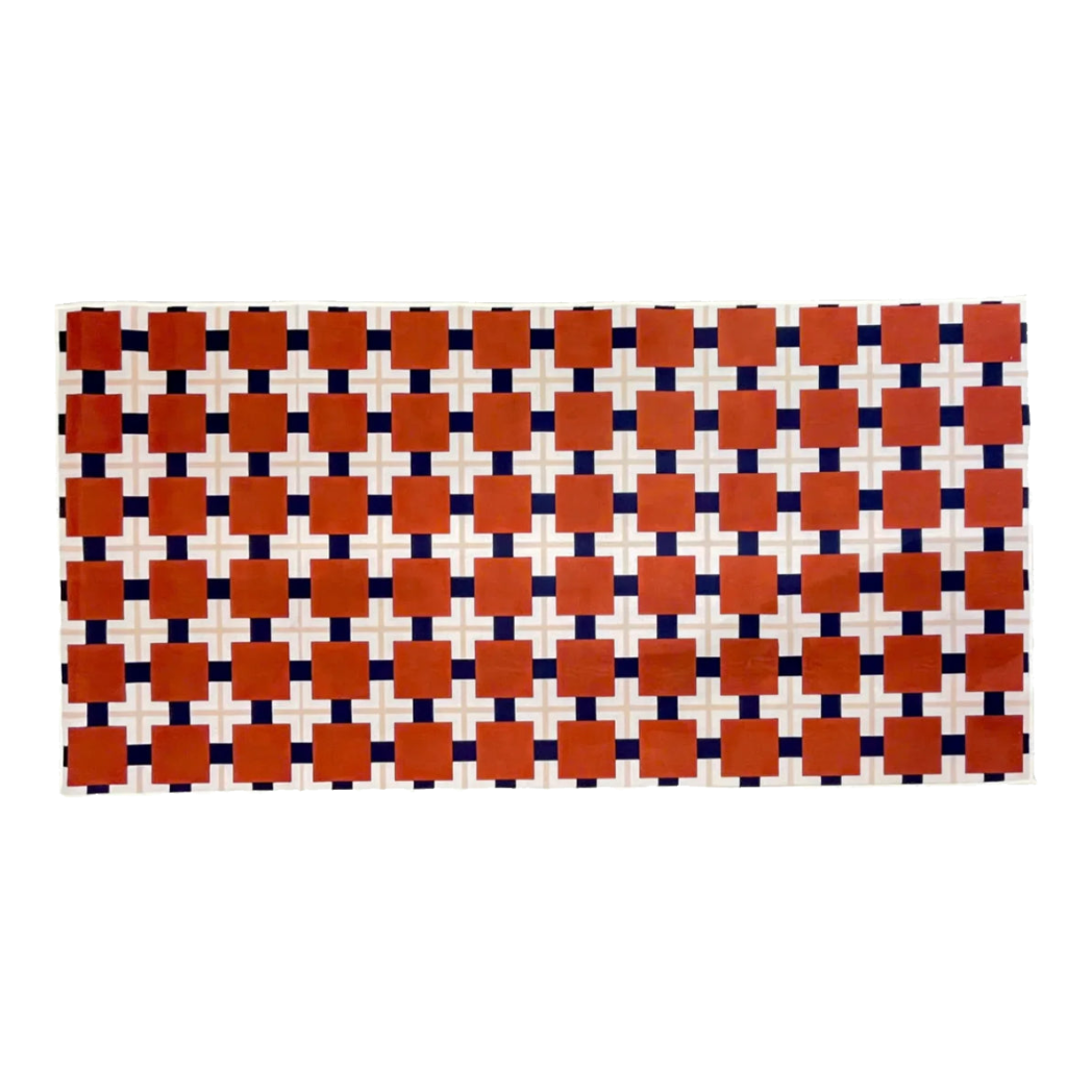 80X160 Brun Royale Lattice Belgian Velvet Bed Rug