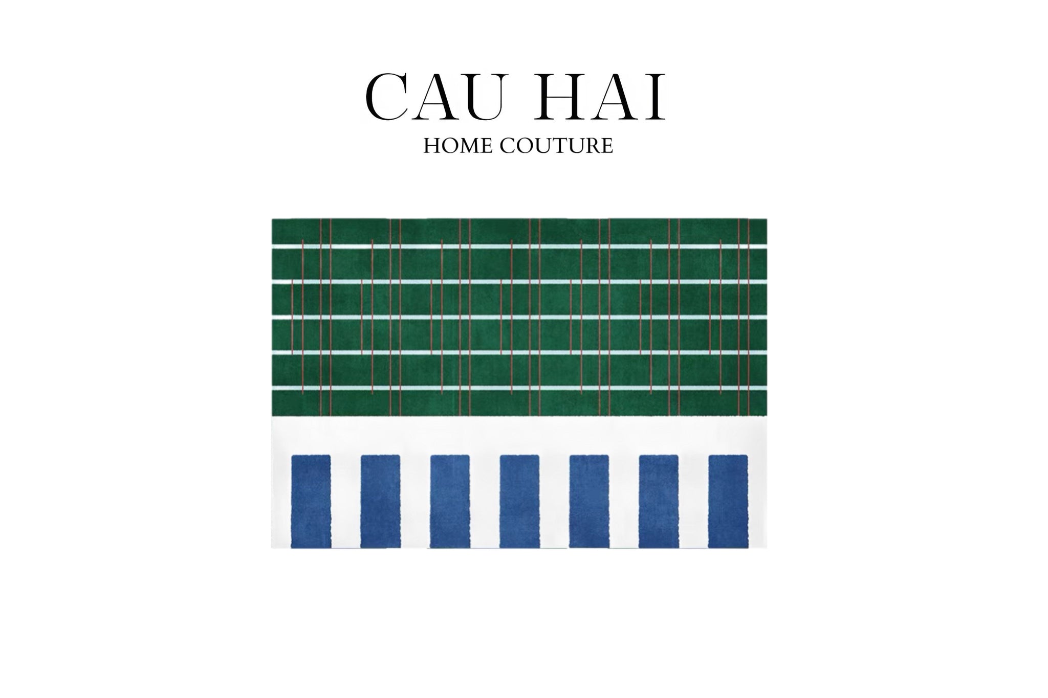 Thảm Bed Nhung Bỉ 80×160 - Emerald Sonata Keys - CẬU HAI HOME DECOR