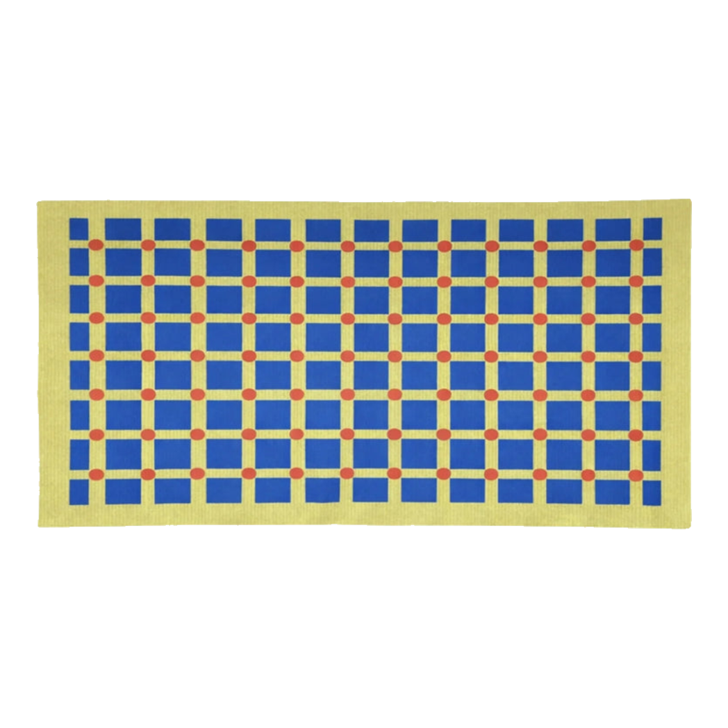 Belgian Velvet Bed Mat 80X160 Mondrian Dots