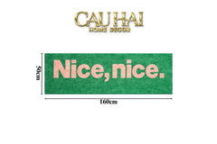 Thảm Bed Sợi Dệt 50X160 - Nice & Nice-CẬU HAI HOME DECOR