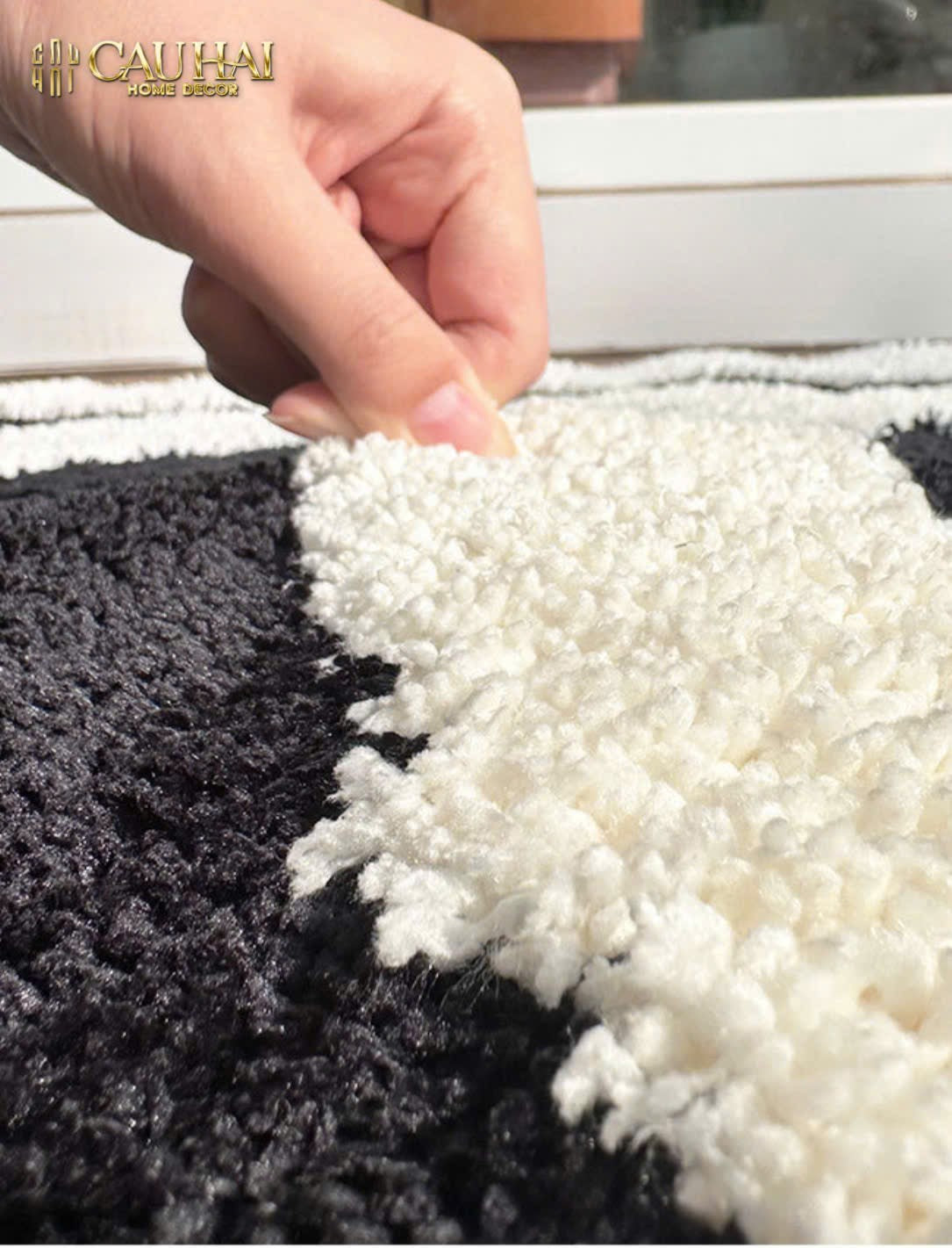 Thảm Bed Sợi Dệt 80X200 - Noire Iconique Coco Spéciale Édition - CẬU HAI HOME DECOR