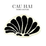 Thảm Bed Sợi Dệt Shell Bloom 70X110Cm-THẢM TRÒN - THẢM BED-CẬU HAI HOME DECOR