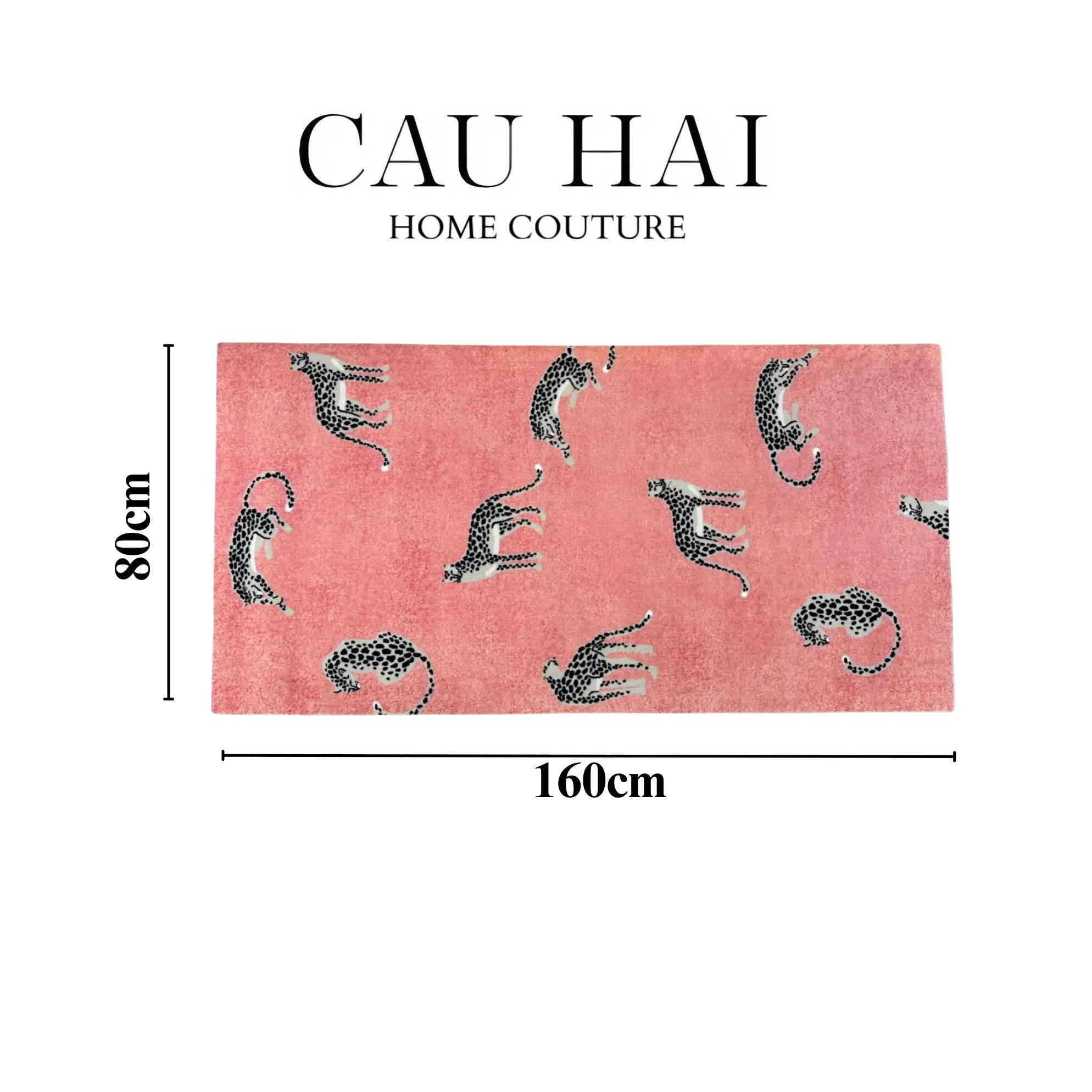 Thảm Bed Sợi Poly Plush™ 80X160 Pink Panther - CẬU HAI HOME DECOR