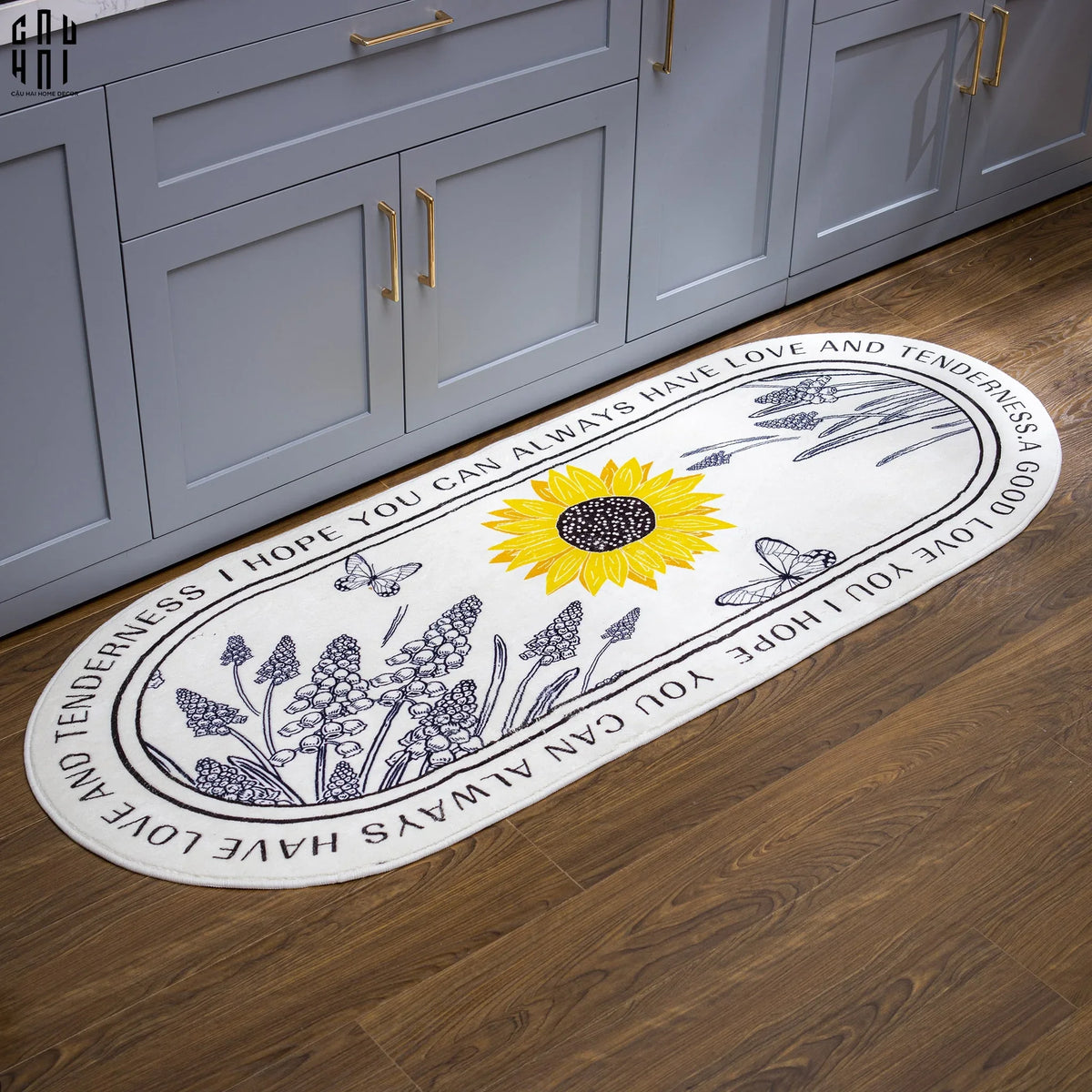 Thảm Bed Sunflower-THẢM BED-CẬU HAI HOME DECOR