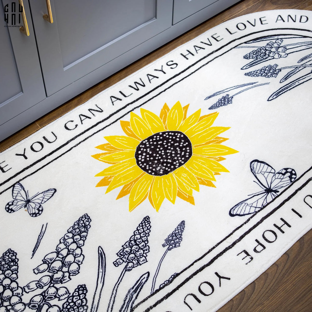 Thảm Bed Sunflower-THẢM BED-CẬU HAI HOME DECOR