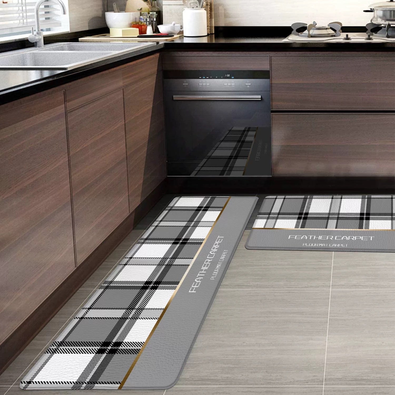 THẢM BẾP DA 45x150 - FEATHER CARPET-CẬU HAI HOME DECOR