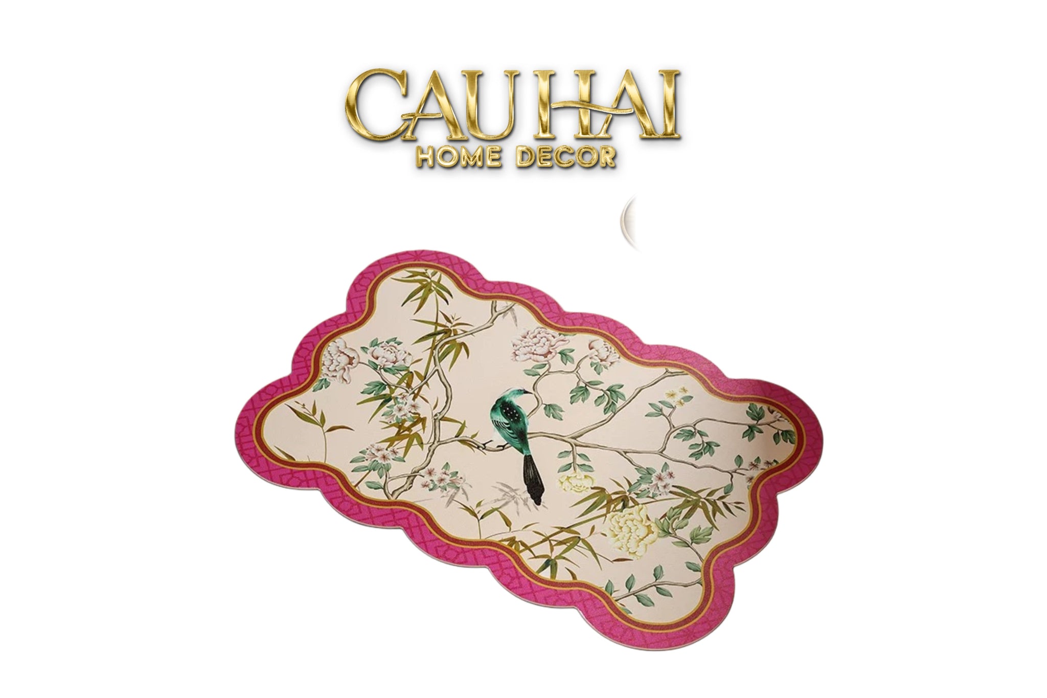 Thảm Bồn Tắm Micro-Nappa Gen8 60X90 - Ivory Pearl Jardin Royale – Da Thấm Hút - CẬU HAI HOME DECOR