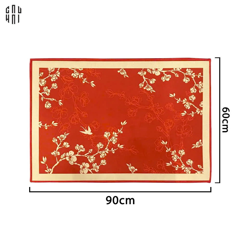 THẢM CHÂN NHUNG BỈ RED TINI BLOSSOM 60X90CM-CẬU HAI HOME DECOR