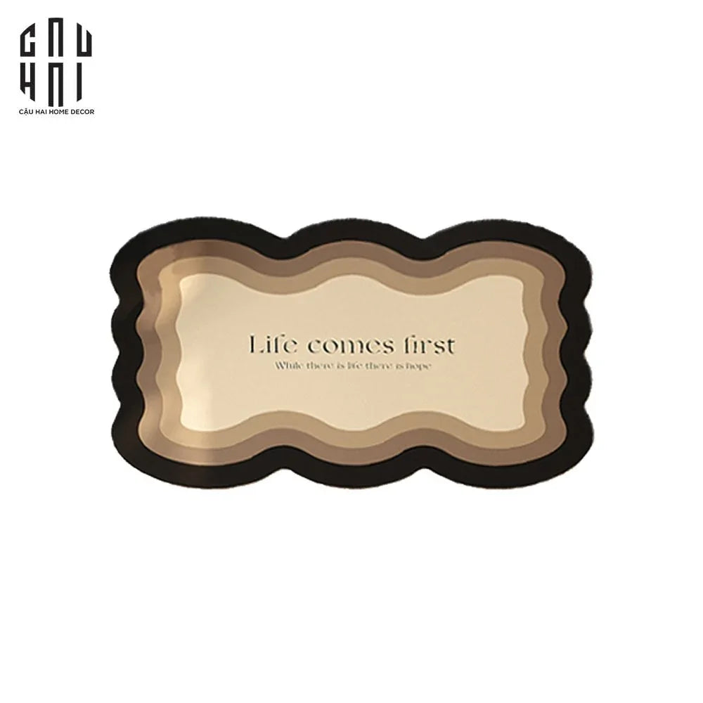 THẢM CHÂN RECT LOVE LIFE 45X75 CM-CẬU HAI HOME DECOR