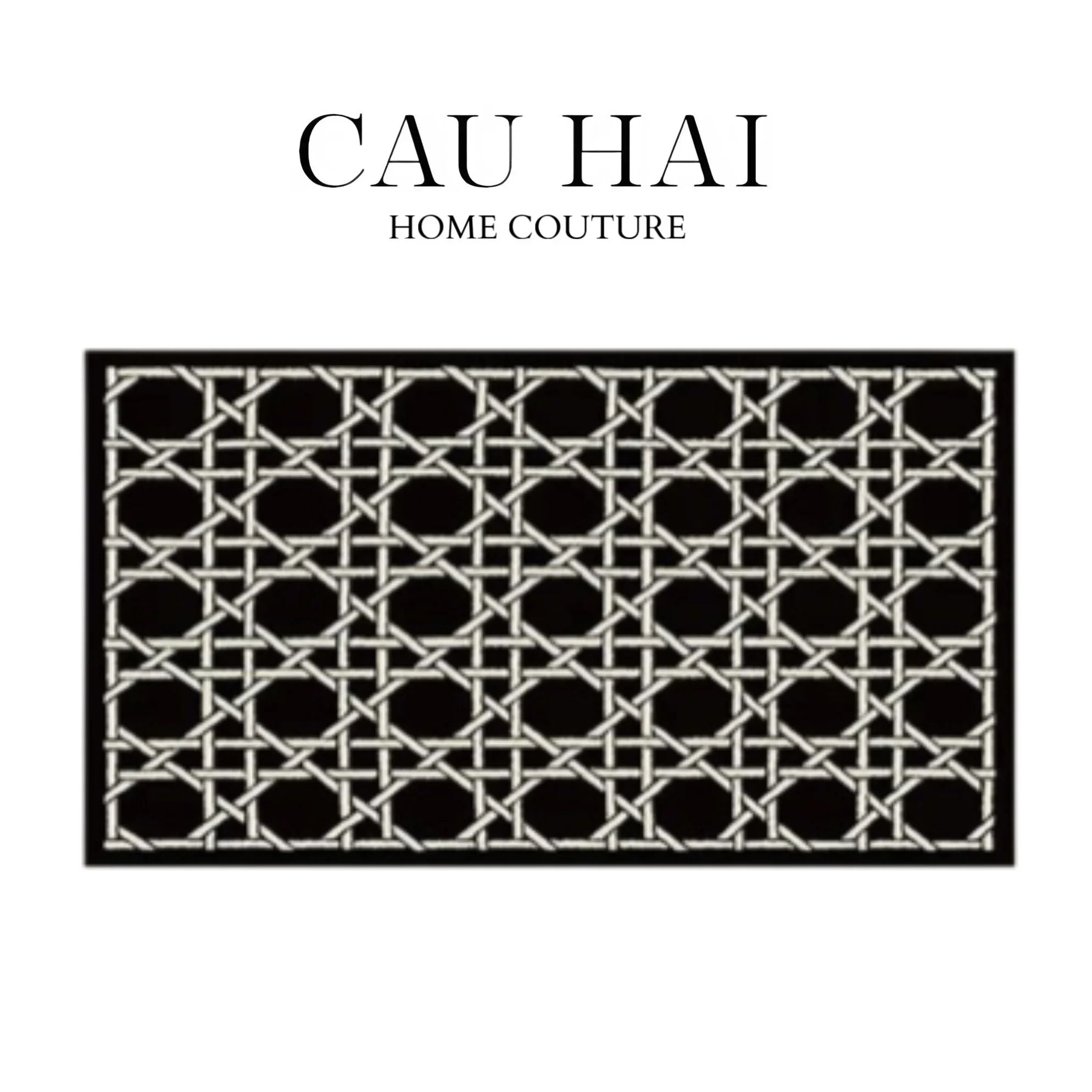 THẢM CỬA 100x120 CANNAGE D.O - NOIR-CẬU HAI HOME DECOR