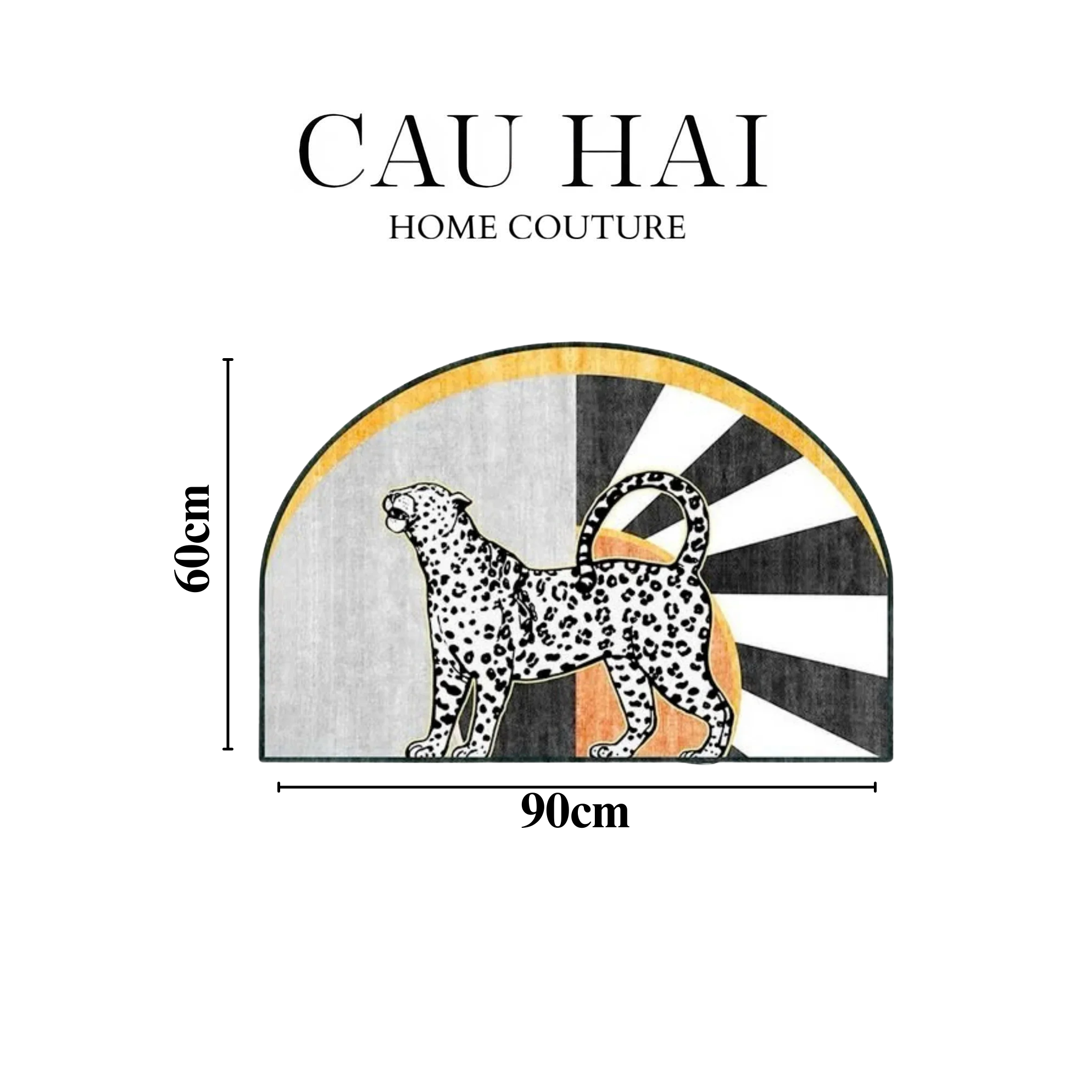 THẢM CỬA 60X90 - LA PANTHÈRE IMPÉRIALE-CẬU HAI HOME DECOR