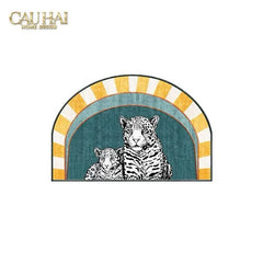 Thảm Cửa 80X120 - Deux Panthères De Cirque-CẬU HAI HOME DECOR