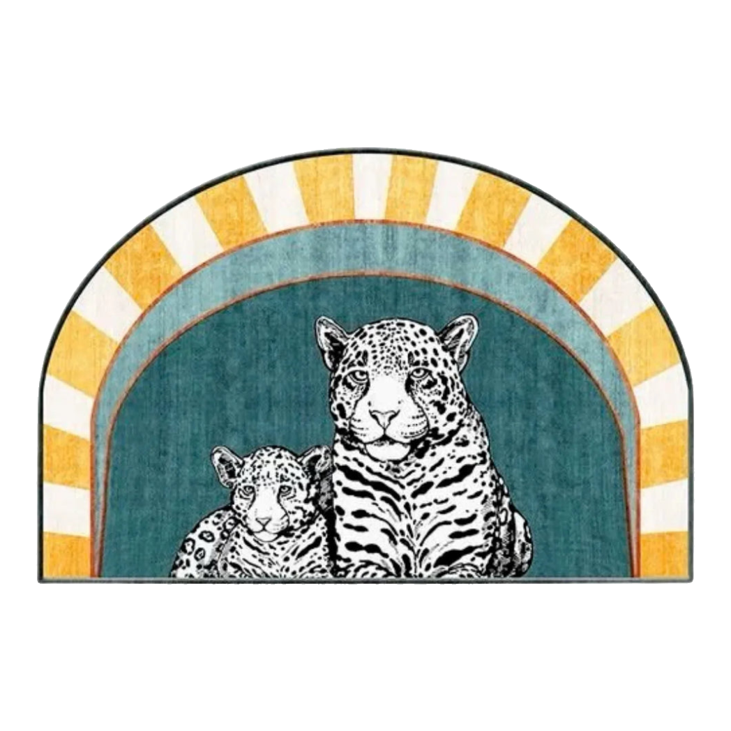 Doormat 80X120 - Two Circus Panthers