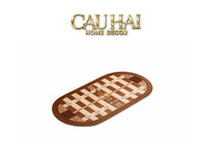 Thảm Cửa / Bathroom Micro-Nappa Gen8 45x90 Étoile Brun Horsebit Signature-CẬU HAI HOME DECOR