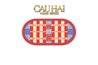 Thảm Cửa / Bathroom Micro-Nappa Gen8 45x90 Rouge Vermillion Équestre Horsebits Signature-CẬU HAI HOME DECOR