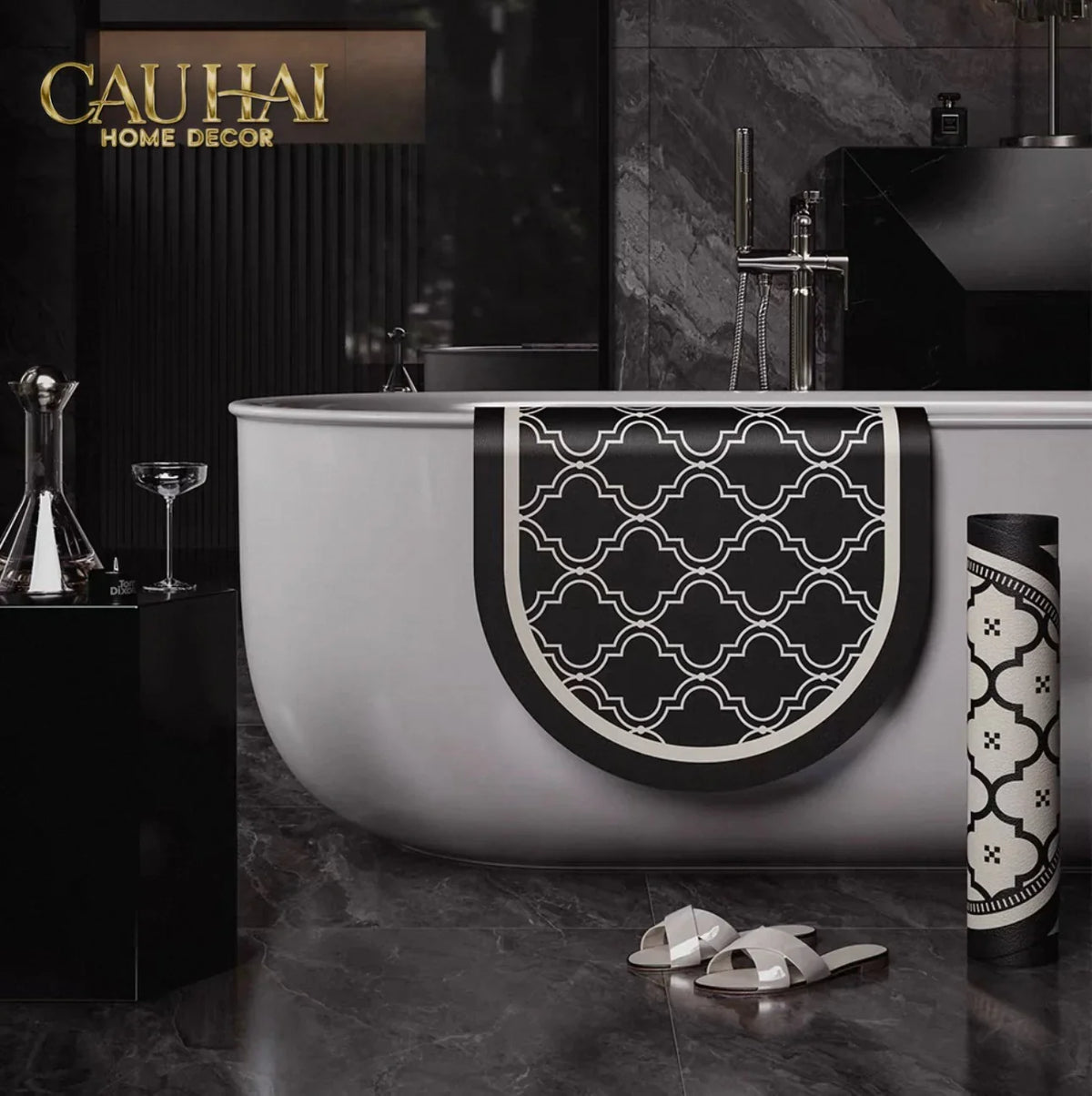 Thảm Cửa / Bathroom Micro-Nappa Gen8 45x90 Savoir Atélier Trellis-THẢM CỬA-CẬU HAI HOME DECOR