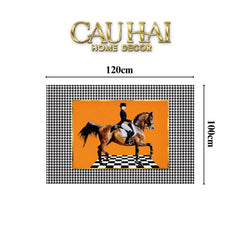 Thảm Cửa Da 100X120 - Hound Ob Horseman-CẬU HAI HOME DECOR