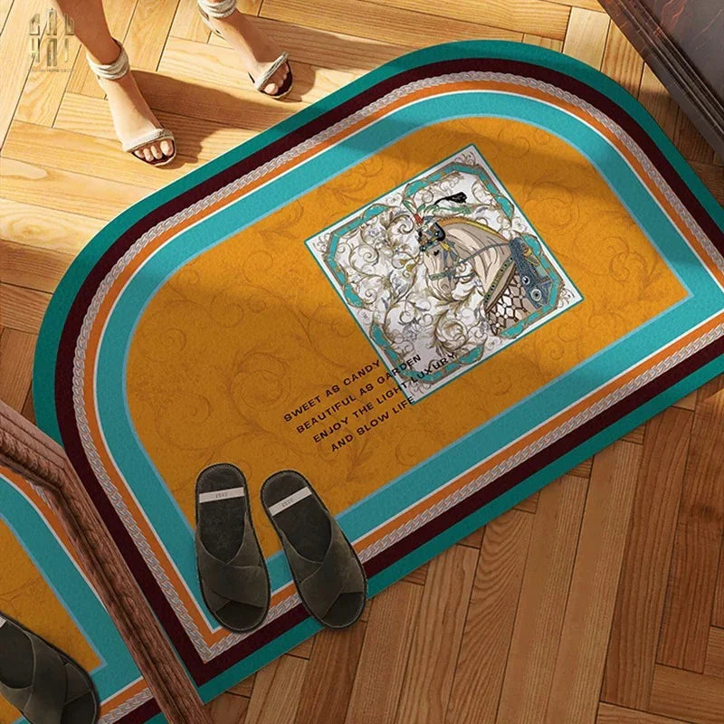 THẢM CỬA DA 50x80 - FLEUR DE CHEVAL-CẬU HAI HOME DECOR