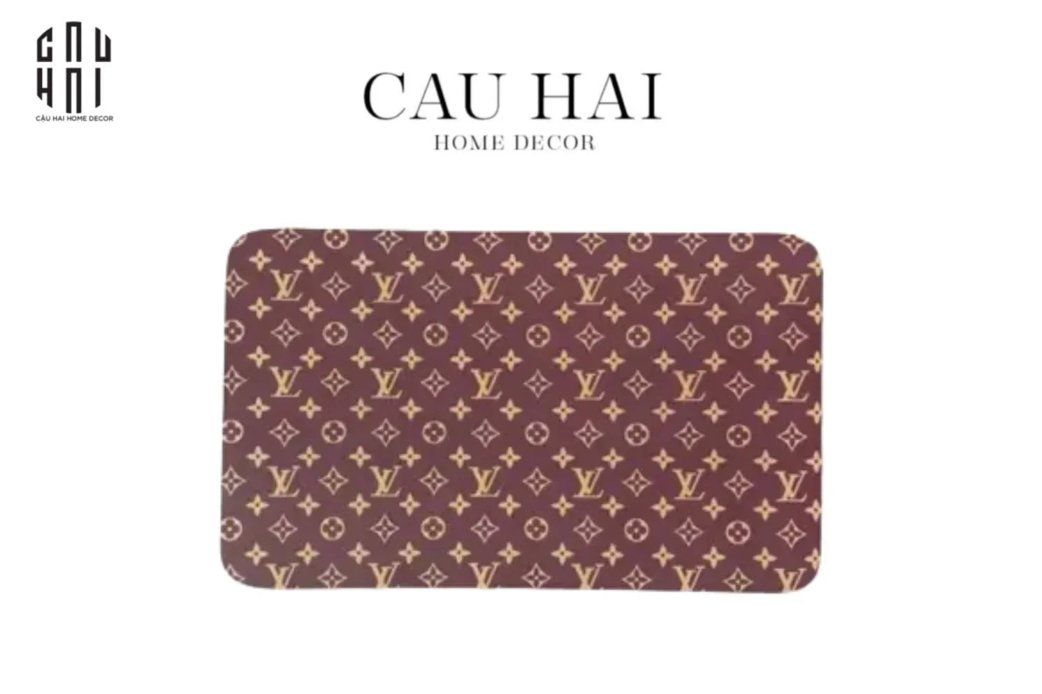 THẢM CỬA MICROFIBER 50X80 - SIGNATURE LOUIS MONOGRAM-CẬU HAI HOME DECOR
