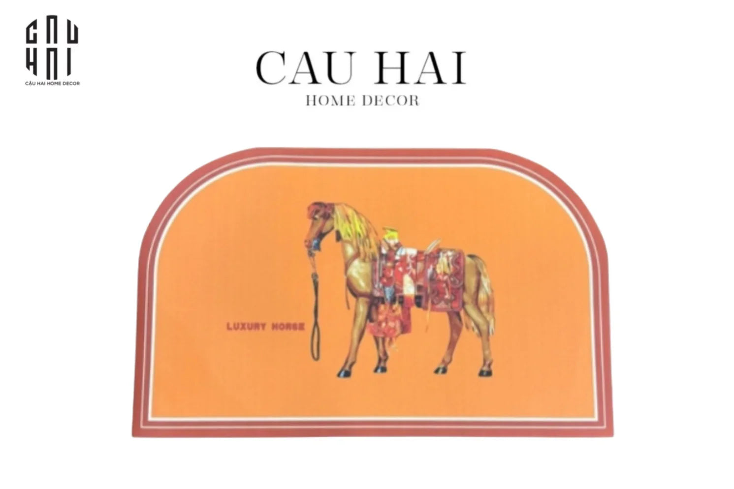 THẢM CỬA DA 50x80 - MON PETIT CHEVAL DOOR MAT-CẬU HAI HOME DECOR