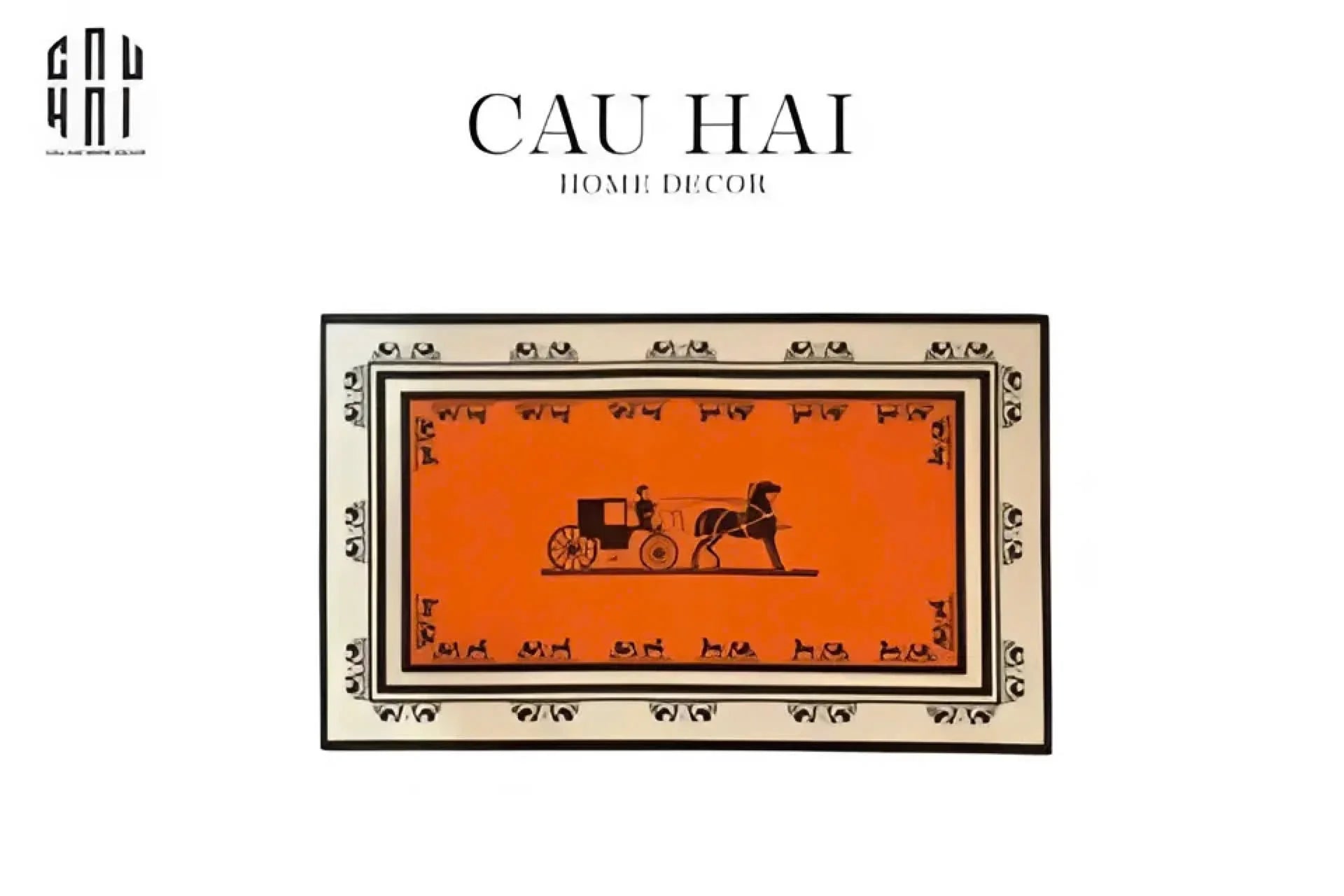 THẢM CỬA DA 50x80 - VINTAGE CHARIOT HELIOS DOOR MAT-CẬU HAI HOME DECOR