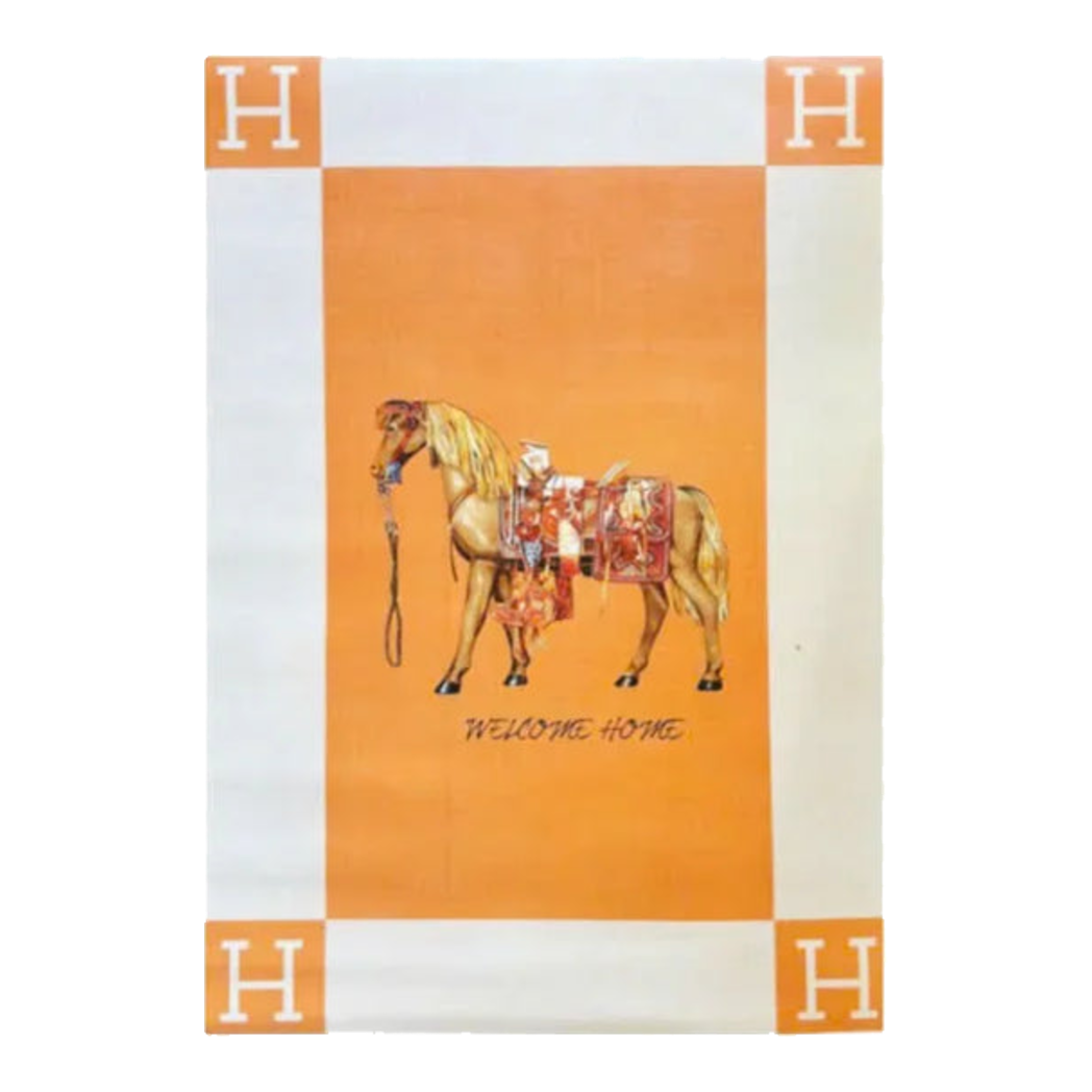 80x120 Leather Doormat - H Cheval Doormat