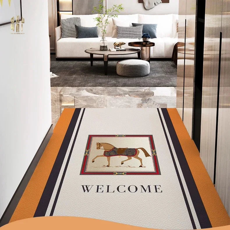 THẢM CỬA DA 80x120 - ROYALE CAVALIER - LIGHT ORANGE-CẬU HAI HOME DECOR